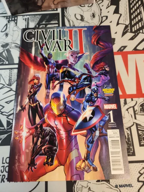 Civil War II #1 Marvel (2016) NM Midtown J Scott Campbell Color Variant Comic
