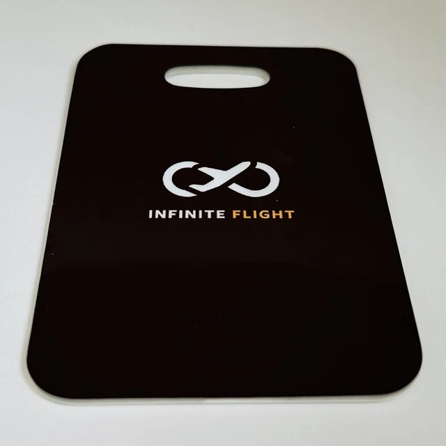 Infinite Flight Merch - Official Branded Logo Plastic Baggage Tag for Luggage