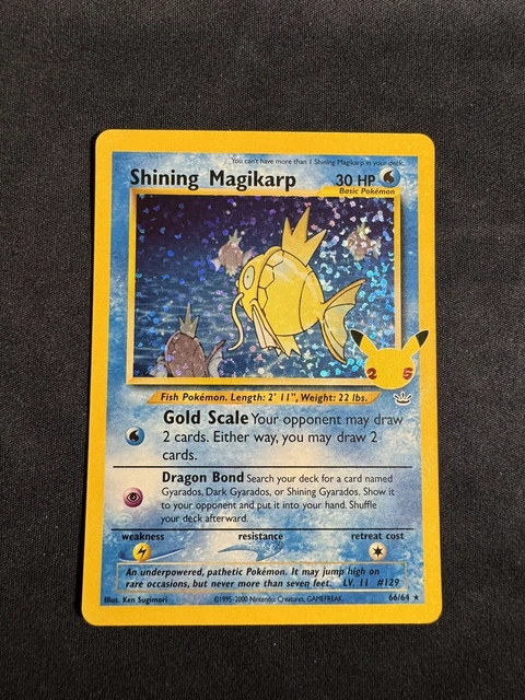 POKÉMON JCG SHINING Magikarp Celebrations : Collection Classique 66/64 ...