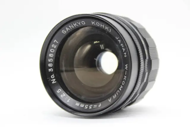 Sankyo Kohki W-Komura 35mm F2.5 Preset Aperture SR Mount Lens