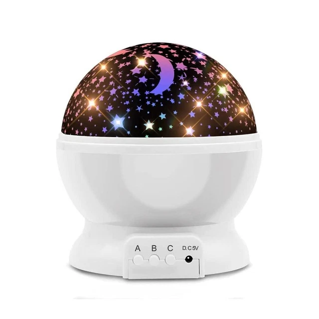 Proyector de Luces de estrellas y luna para niños infantil, Lampara Proyector