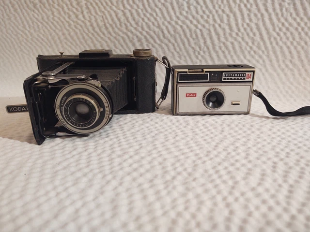 LOTE de piezas o reparaciones de fotografía retro sin probar Kodex 104 de cámara Kodak