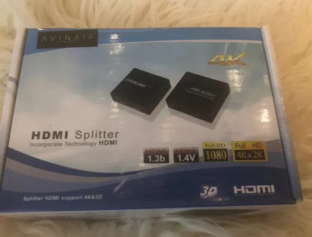 Avinair Spitfire Pro 1x2 HDMI Splitter BRAND NEW SEALED