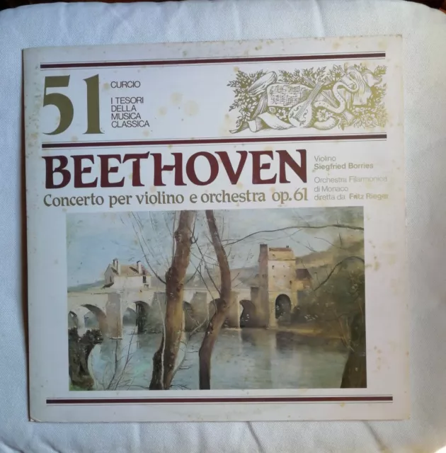 Lp - BEETHOVEN - Concerto per violino e orchestra Op.61 Italia 1981.