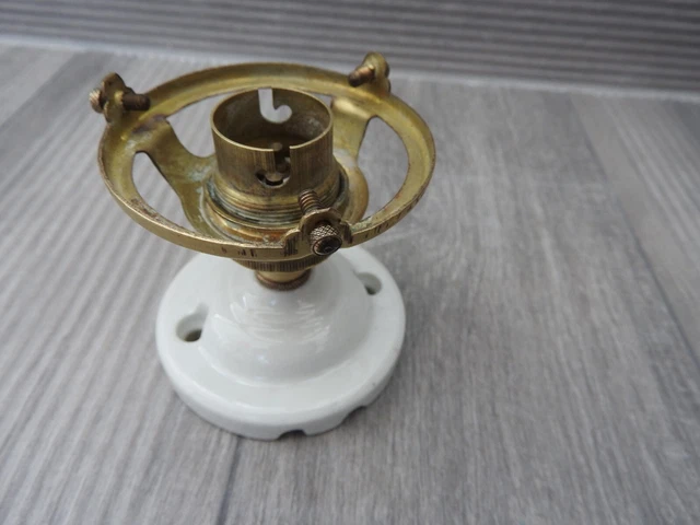 Support Murial Pour Douille E14 - Fixation Lampe Avec Pinces En Laiton - Fabrication Italienne Poly Pool (2,5x2,5x6cm)