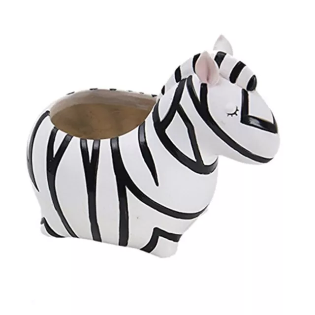 Meaty Succulent Pot Resin Zebra Decor Resin Zebra Pot Micro Landscape Pot