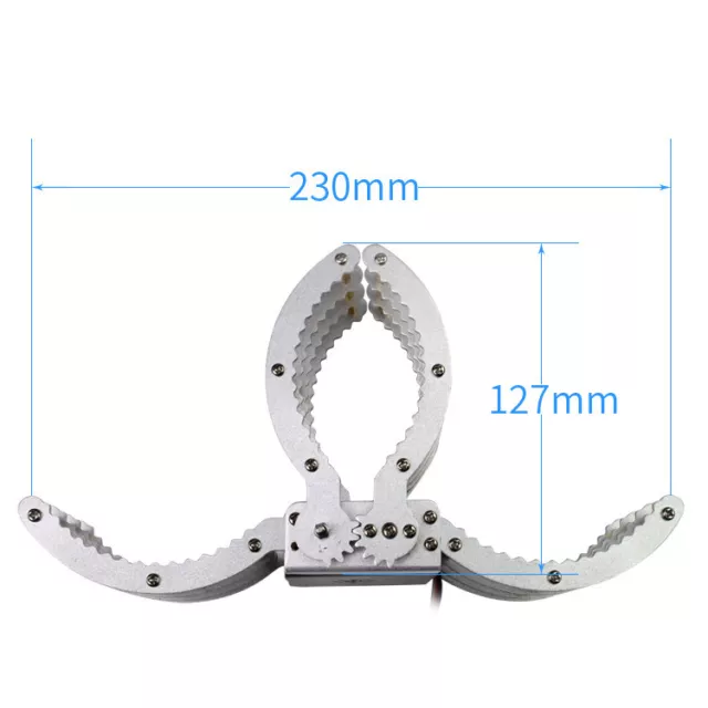 Aluminum Manipulator Mechanical Arm Paw Gripper Clamp For Arduino Robot 230mm 3