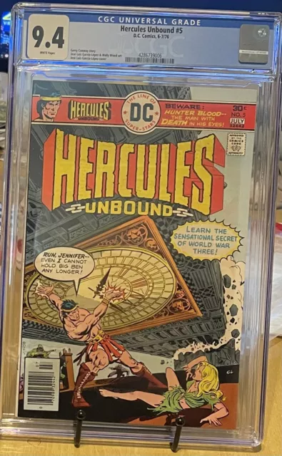 Hercules Unbound #5 CGC 9.4 1976 White Pages