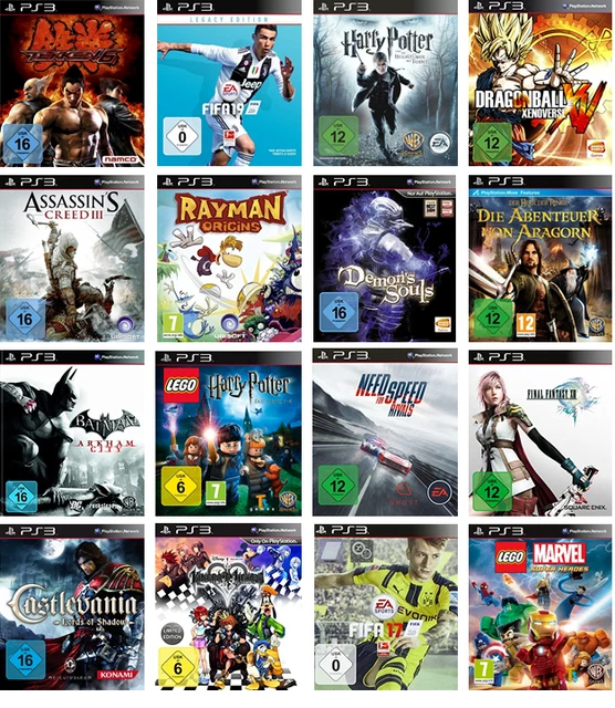 Sony Playstation 3 PS3 Spiele Auswahl GTA Fifa Minecraft LEGO Star Wars Tekken