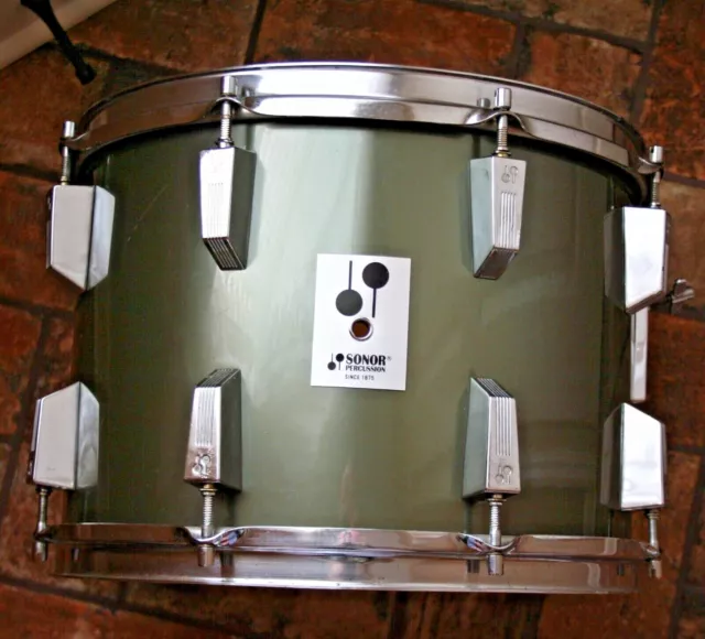 Vintage SONOR PHONIC 14" tom. Metallic Pewter. drum Vintage SONOR PHONIC 14" tom. Metallic Pewter. drum