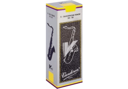 Anche de saxophone Ténor Sib/Bb Vandoren V12 Jazz - boite de 5 anches.