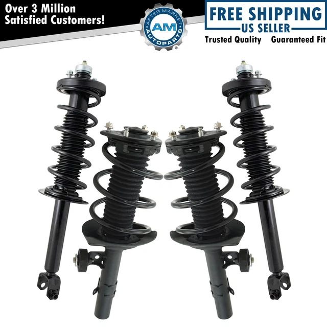 Front Rear Complete Strut Spring Assembly Shock Absorber 4pc Kit for Accord