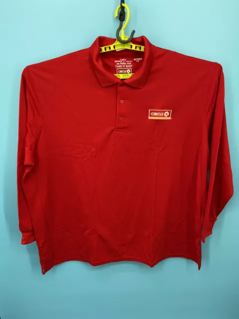 CIRCLE K MENS Shirt Size XXXXL Red Embroidered Logo Employee Uniform ...