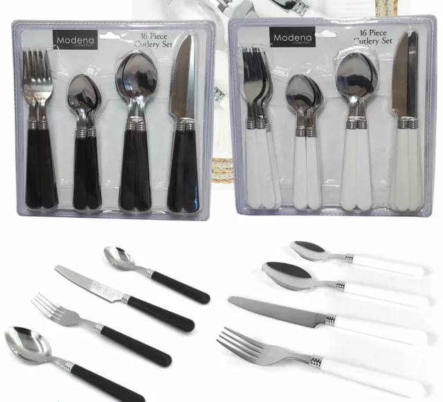 Stainless Steel Cutlery Sets 16 Piece Tableware Dining Utensils Kitchen Spoon