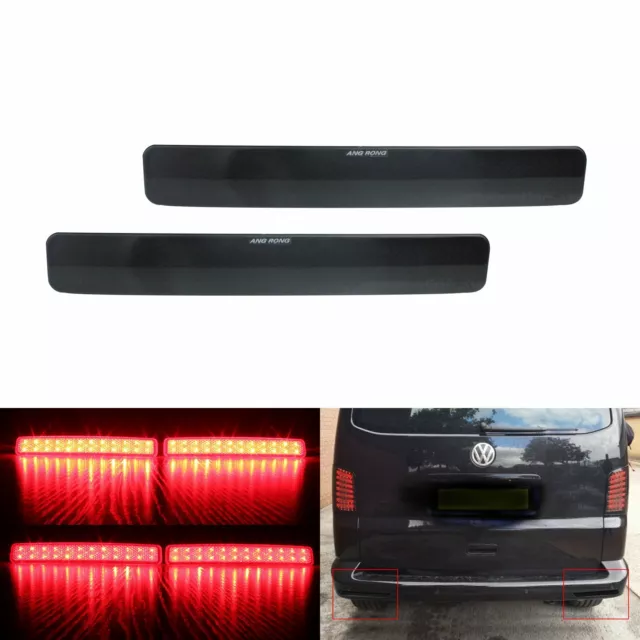 2x LED 24 SMD Pare-chocs arrière Réflecteur Lumière noire Pour VW Transporter T5