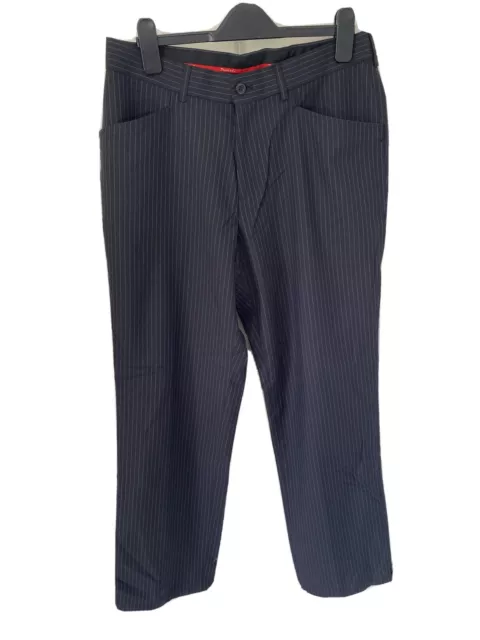 Dwyers & Co Black pin stripe golf trousers, UK32, EU 48 R