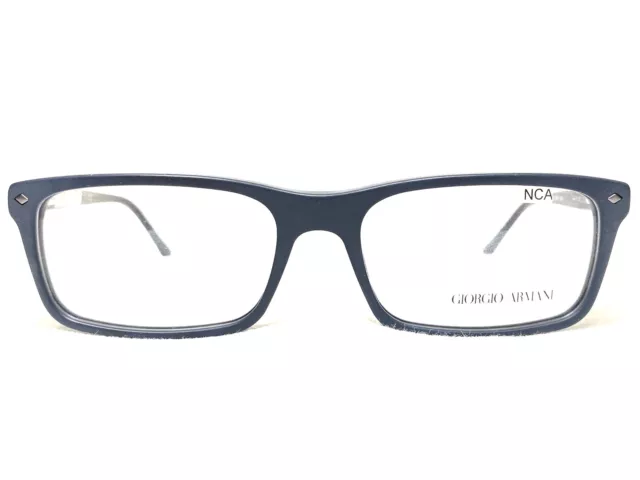 NEW Giorgio Armani AR7036 5299 Mens Matte Blue Rectangle Eyeglasses Frames 55/17