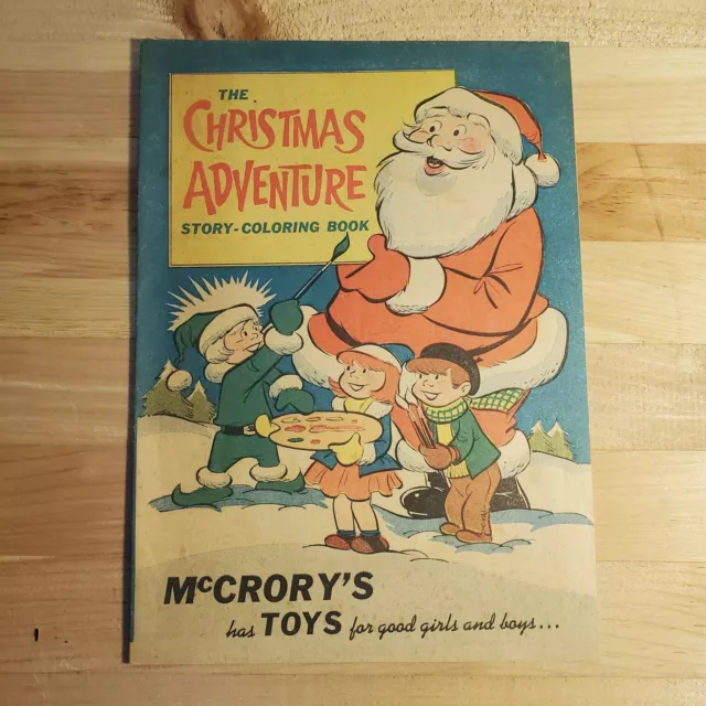 McCrory's Christmas Adventure, Story & Coloring Book, Promo Giveaway RARE! VG+