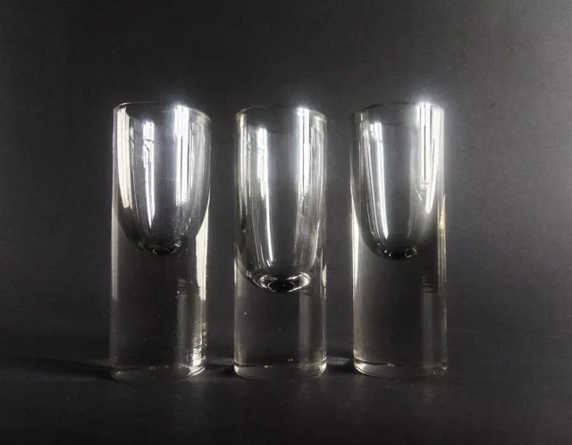 3x Koloman Moser jugendstil/wiener secession schnaps glass Bakalowits Söhne 1900