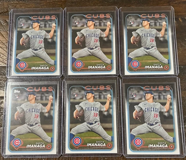 (6) SHOTA IMANAGA 2024 TOPPS SERIES 2 ROOKIE LOT 442 CHICAGO CUBS RC