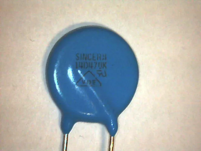 10x Varistor SIOV 47VAC 1000A 14mm VZ14D470KBS