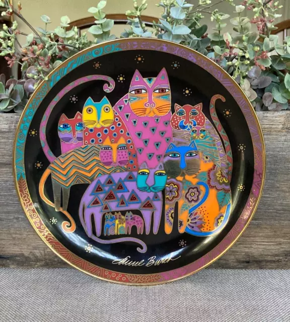 Fabulous Felines, Laurel Burch, Franklin Mint Limited Edition porcelain plate