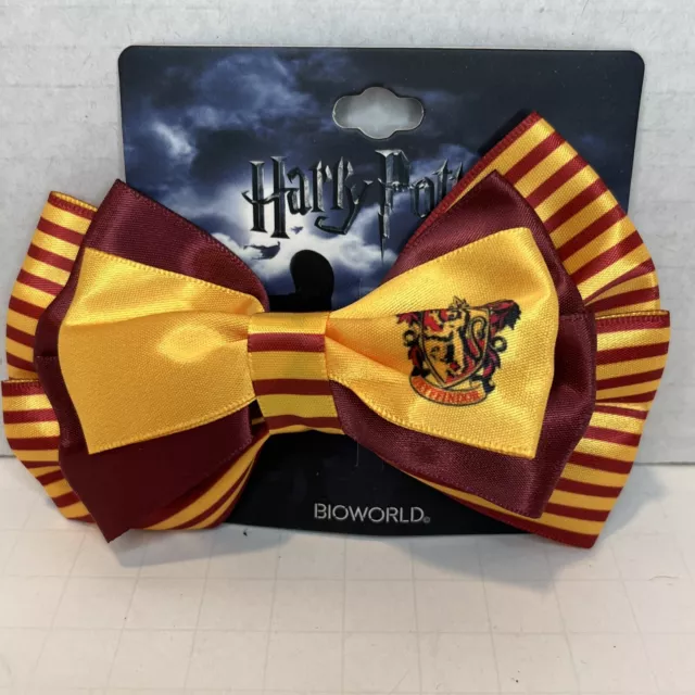 Harry Potter  Hair Clip Bow Gryffindor Hogwarts Costume Cosplay Wizard Movie