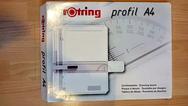 Rotring,Zeichenplatte,Profil A4,Parallelzeichenschiene,Stop and GoMechanik,