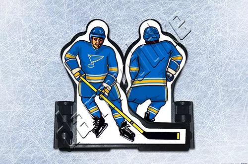 NHL St. Louis Blues 2018-Present alternate PEEL-OFF vinyl decals Coleco compatib