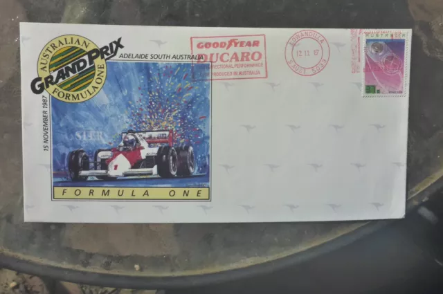 Good Year Ducaro Franking Adelaide  1987 Aust Grand Prix Cover