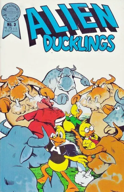 Alien Ducklings #3 Blackthorne Publishing Feb. 1987 'Bovine Intervention' Comic