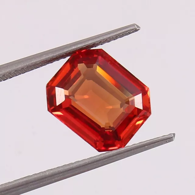 100% Natural Fanta Orange Sapphire 18.95 CT Gorgeous Radiant Cut Loose Gemstone