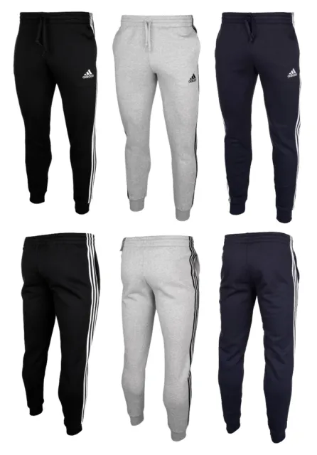Pantaloni da jogging uomo Adidas Essentials slim 3 righe jogger pantaloni da jogging fitness