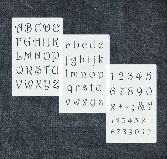 Schöne Schrift Abc Groß Und Klein ALPHABET NR.34 SCHRIFT - Schablonen Buchstaben ABC groß, abc klein oder