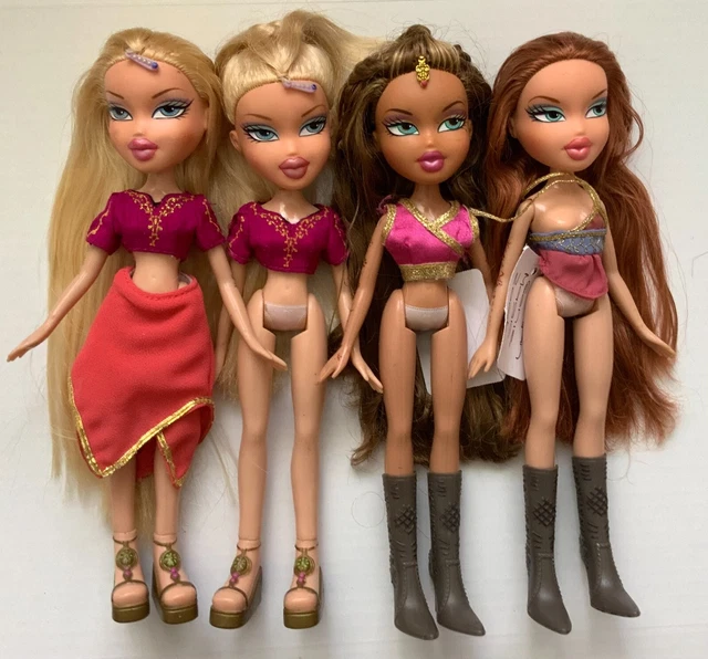 4 x BRATZ Genie Magic Dolls ... 2 x Cloe, Meygan and Yasmin [2006]