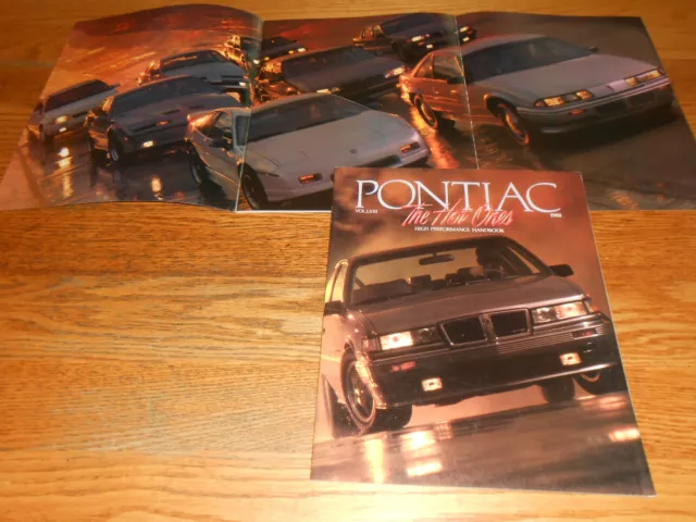 1988 PONTIAC PERFORMANCE BROCHURE / 36 p. HOT ONES CATALOG FIREBIRD FIERO GP +++