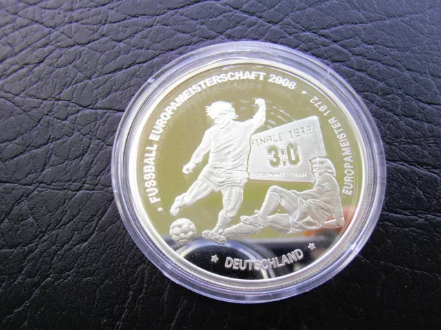 *Silber Medaille  ca.20 gr. Silber PP *Fußball EM 2008*