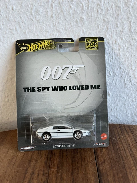 Hot Wheels Lotus Esprit S1 007 – Premium Pop Culture Sammlerauto 1:64, James Bond Edition