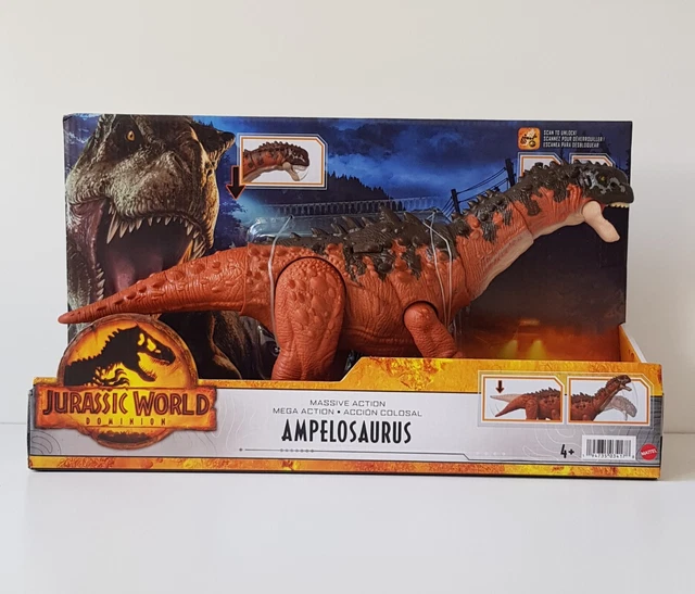Jurassic World Dominion Massive Action Ampelosaurus Dinosaur Figure Ne With Box