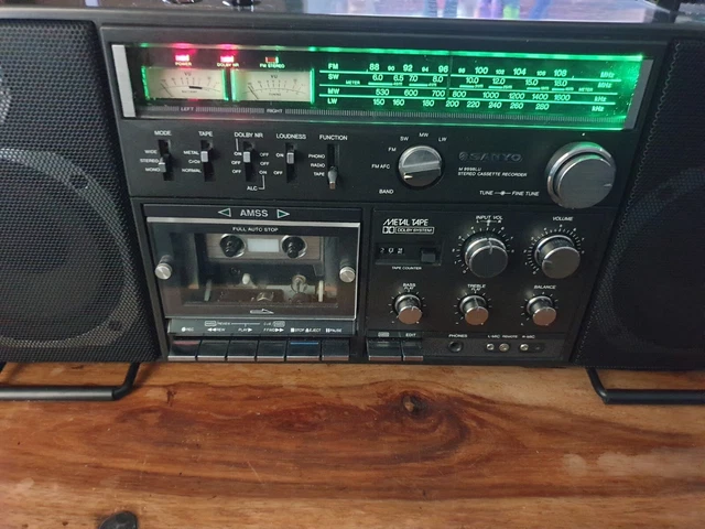 Ghetto Blaster Sanyo M 9930LU – Vintage – Fonctionnel – Occasion