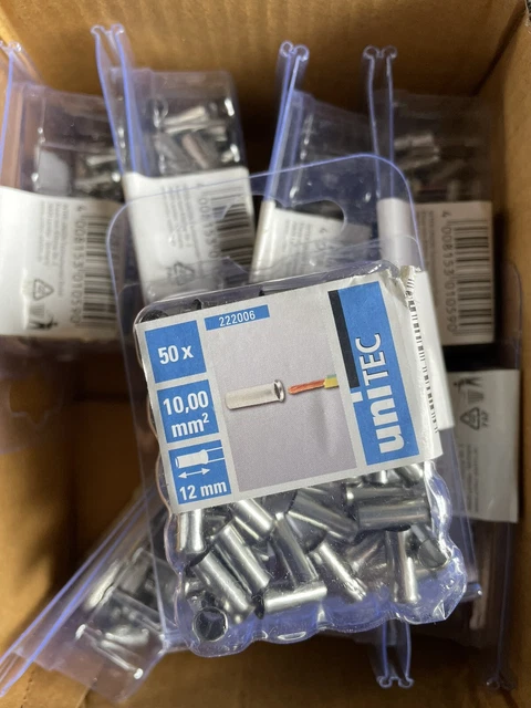 8x Aderendhülsen Unitec 10,00 mm²
