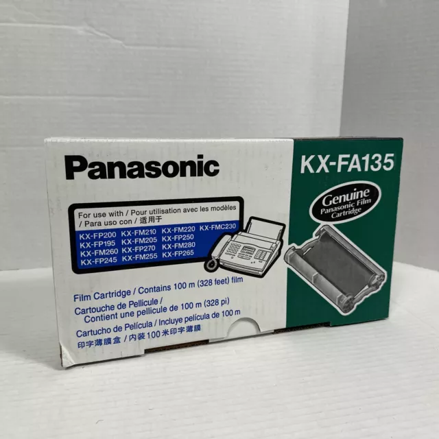 Panasonic KX-FA135 Genuine Film Cartridge Fax Copier 328 Feet (100 meters) New