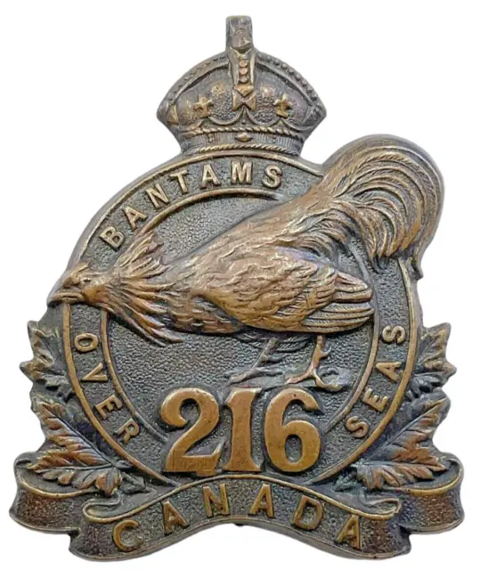 WW1 Canadian CEF 216th Battalion Cap Badge