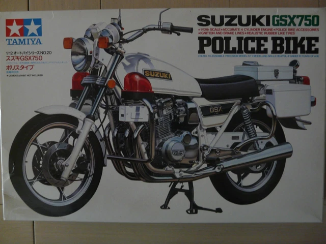 Maquette Tamiya Moto Police Suzuki GSX 750, Neuve