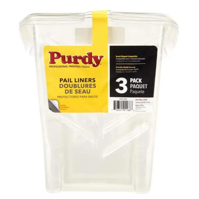 Purdy Clear Plastic Painter Pail Liner (Pack of 6)
