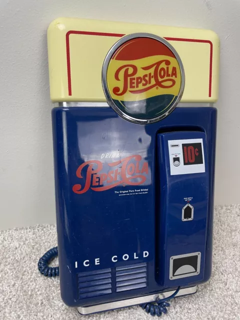 NOSTALGIC COLLECTIBLE PEPSI Cola Vending Machine Phone Integrated ...