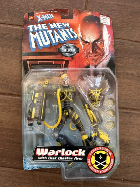 Marvel X-MEN The New Mutants Warlock Action Figure w Mask & Disc Toy Biz 1998