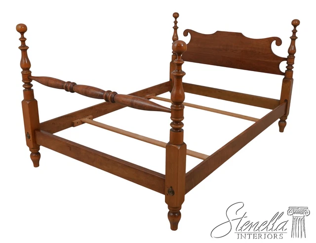 60115EC: STICKLEY Double Full Size Cannonball Cherry Bed