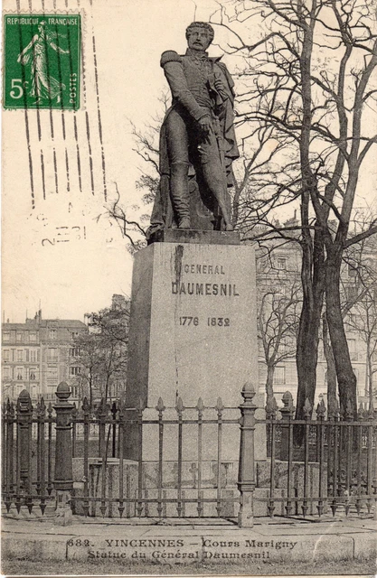Vincennes - Cours Marigny - Statue du Général Daumesnil
