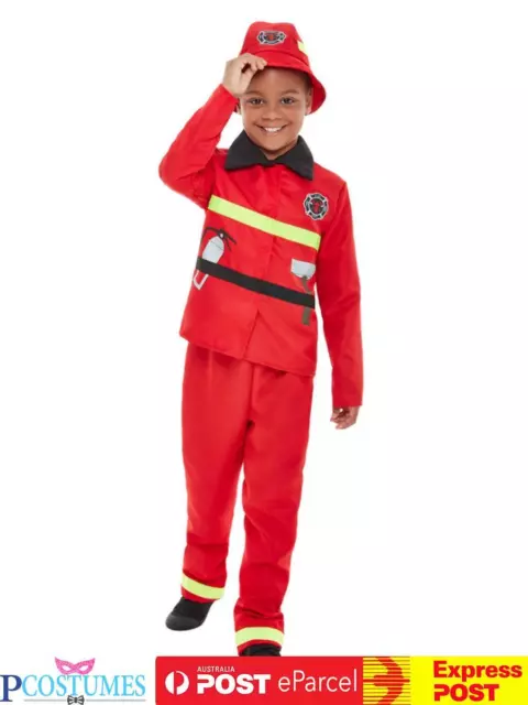 Fire Chief Fighter Fireman Uniform Boys Girls Book Week Uniform Costume